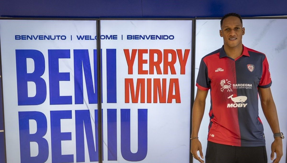 Yerry Mina, cedido al Cagliari hasta final de temporada
