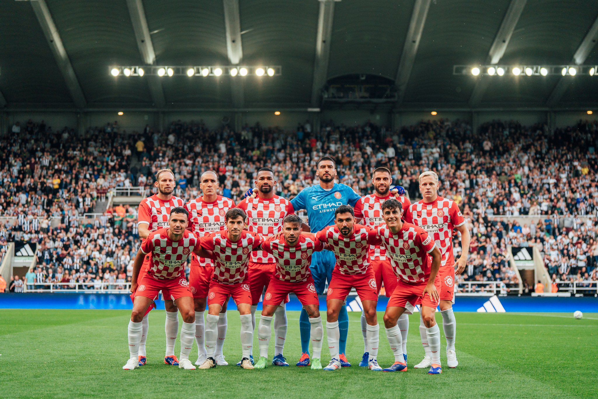 El once del Girona en St. James Park.